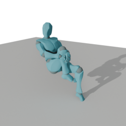 Arms Holding Right Knee