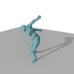 Backhanded Upward Attack With Axe